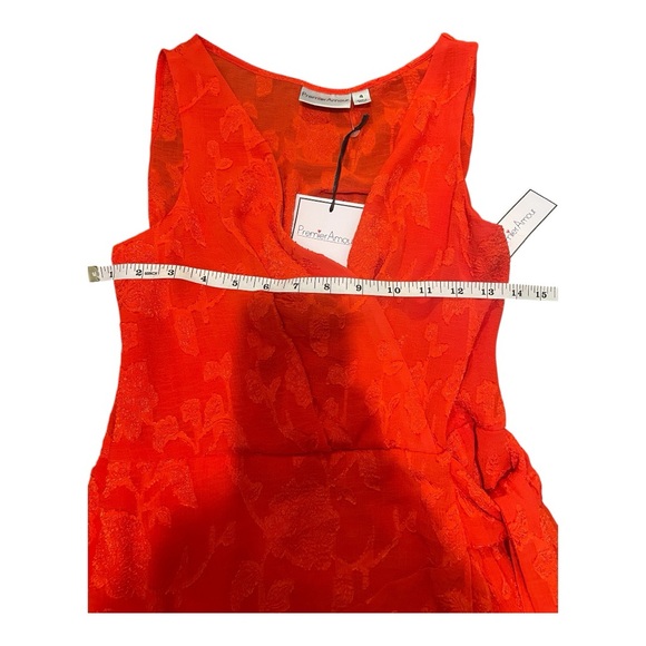 Premier Amour Vibrant Red Asymmetrical Ruffled Sundress - Picture 7 of 8